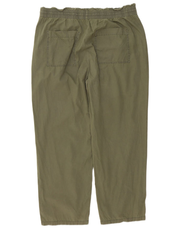 Marks & Spencer ženske široke hlače visokog struka UK 18 XL W38 L28 Kaki