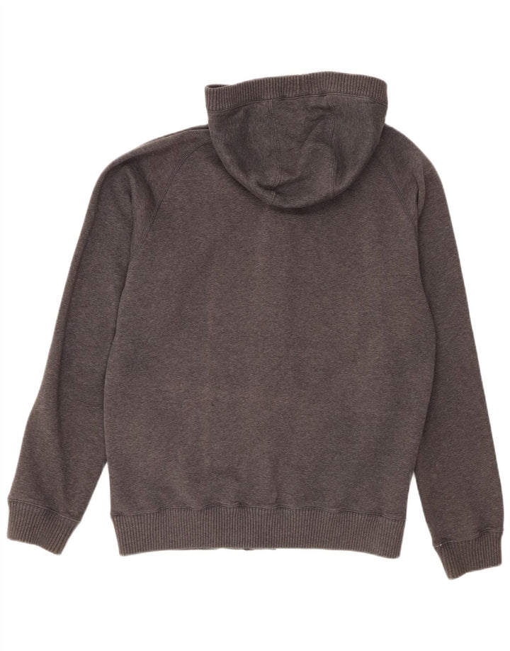 Giacca da ginnastica da uomo con cappuccio Adidas in cotone grigio medio