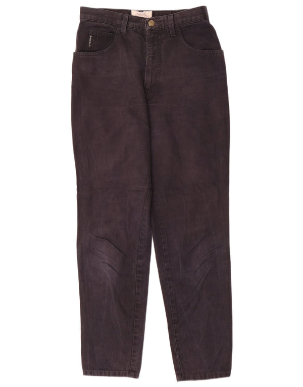 Jeans affusolati a vita alta da donna Armani W28 L29 cotone nero