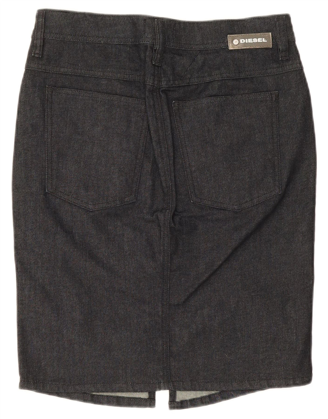 Diesel Womens Denim Skirt W31 Large  Black Cotton
