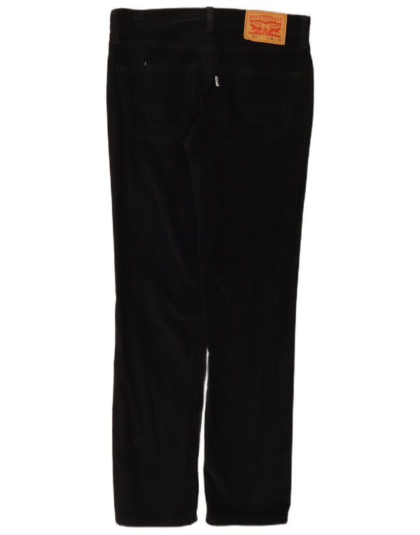 Levi's Pantalon 511 Slim Velours Côtelé W31 L30 Homme Noir Coton