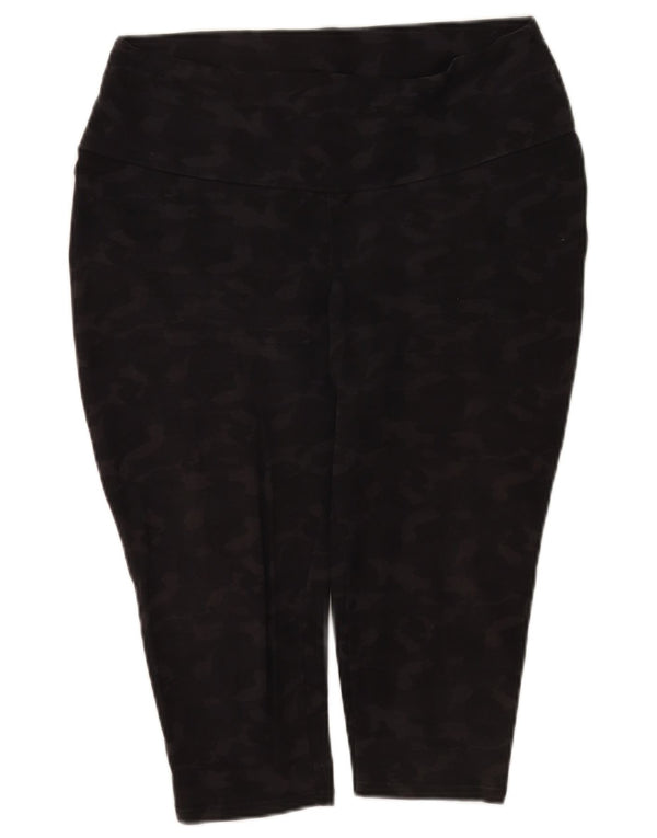 Leggings Capri da donna MINT VELVET UK 18 XL cotone mimetico nero