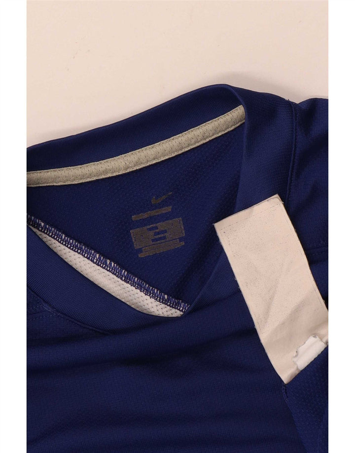 Nike Mens T-Shirt Top Large Blue Colourblock