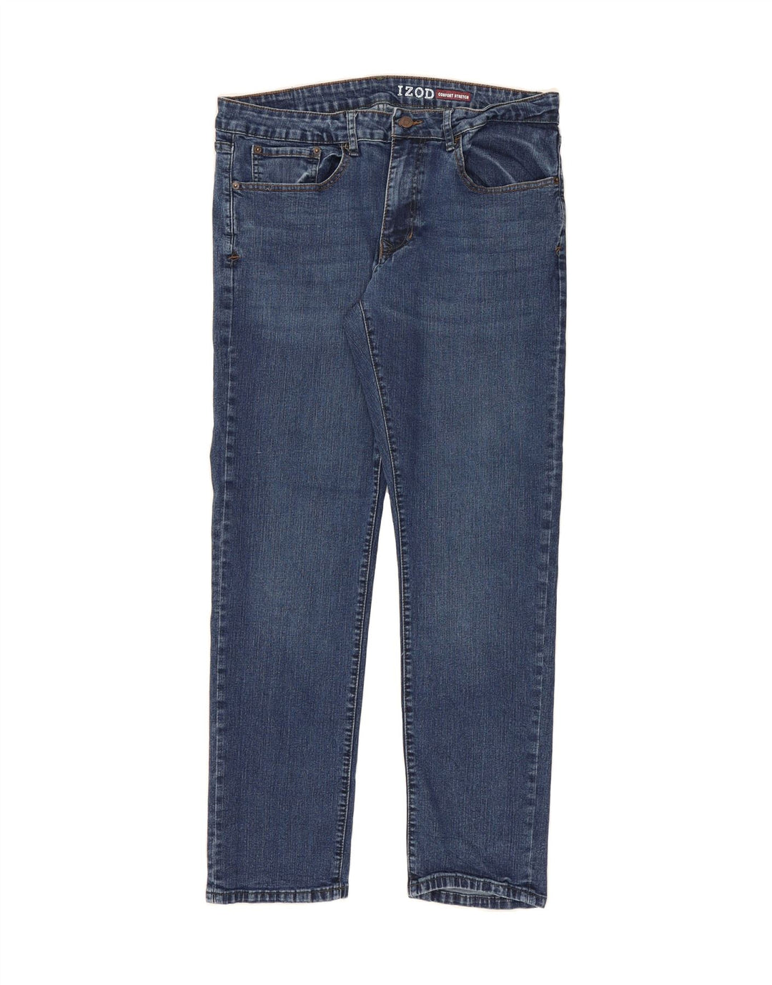 IZOD Mens Straight Jeans W36 L32 Blue Vintage Izod and Second-Hand Izod from Messina Hembry 