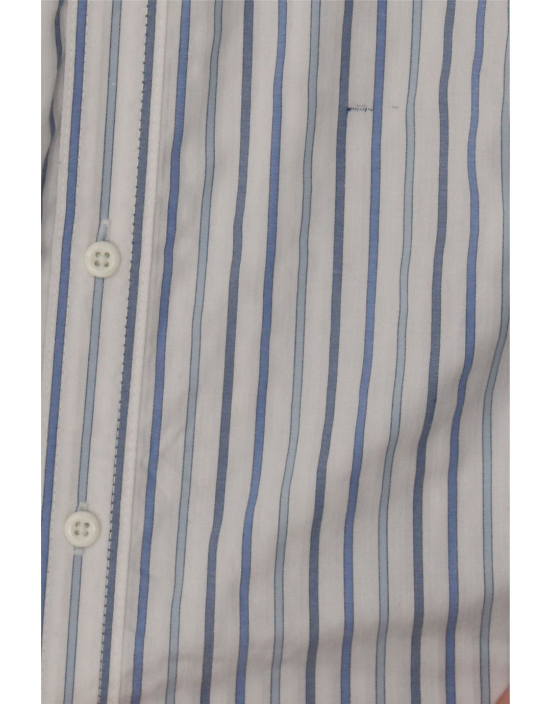IZOD Mens Slim Fit Shirt Large White Striped Cotton Vintage Izod and Second-Hand Izod from Messina Hembry 