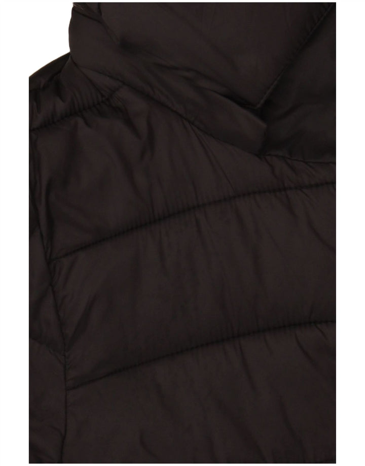 Hobbs Womens Hooded Padded Coat UK 12 Medium Black Polyamide