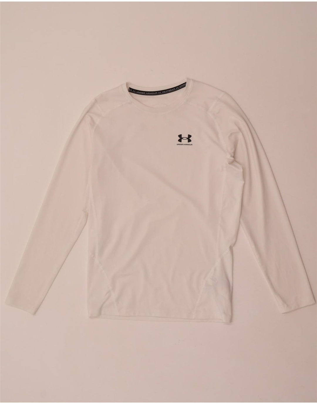 Under Armour Mens Heat Gear Top Long Sleeve XL White Polyester