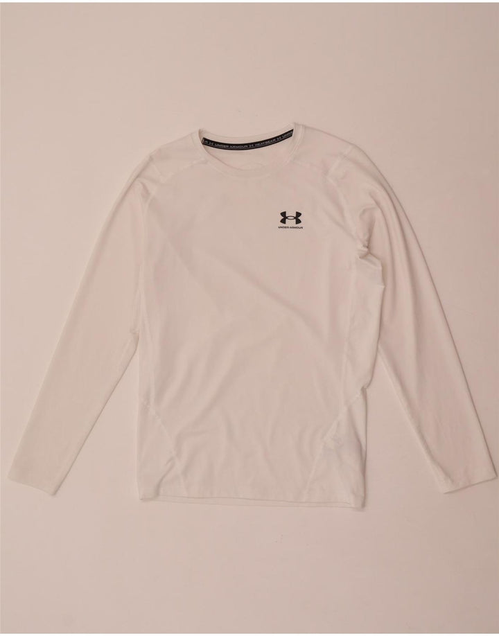 Under Armour Mens Heat Gear Top Long Sleeve XL White Polyester