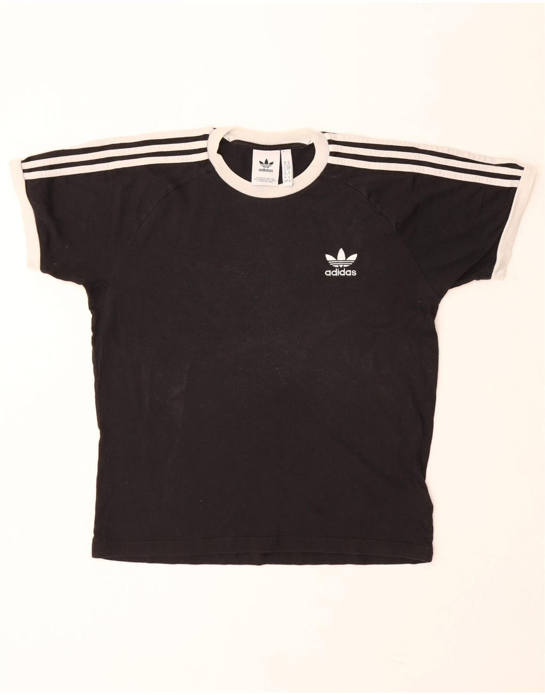 ADIDAS Mens T-Shirt Top Medium Black Cotton