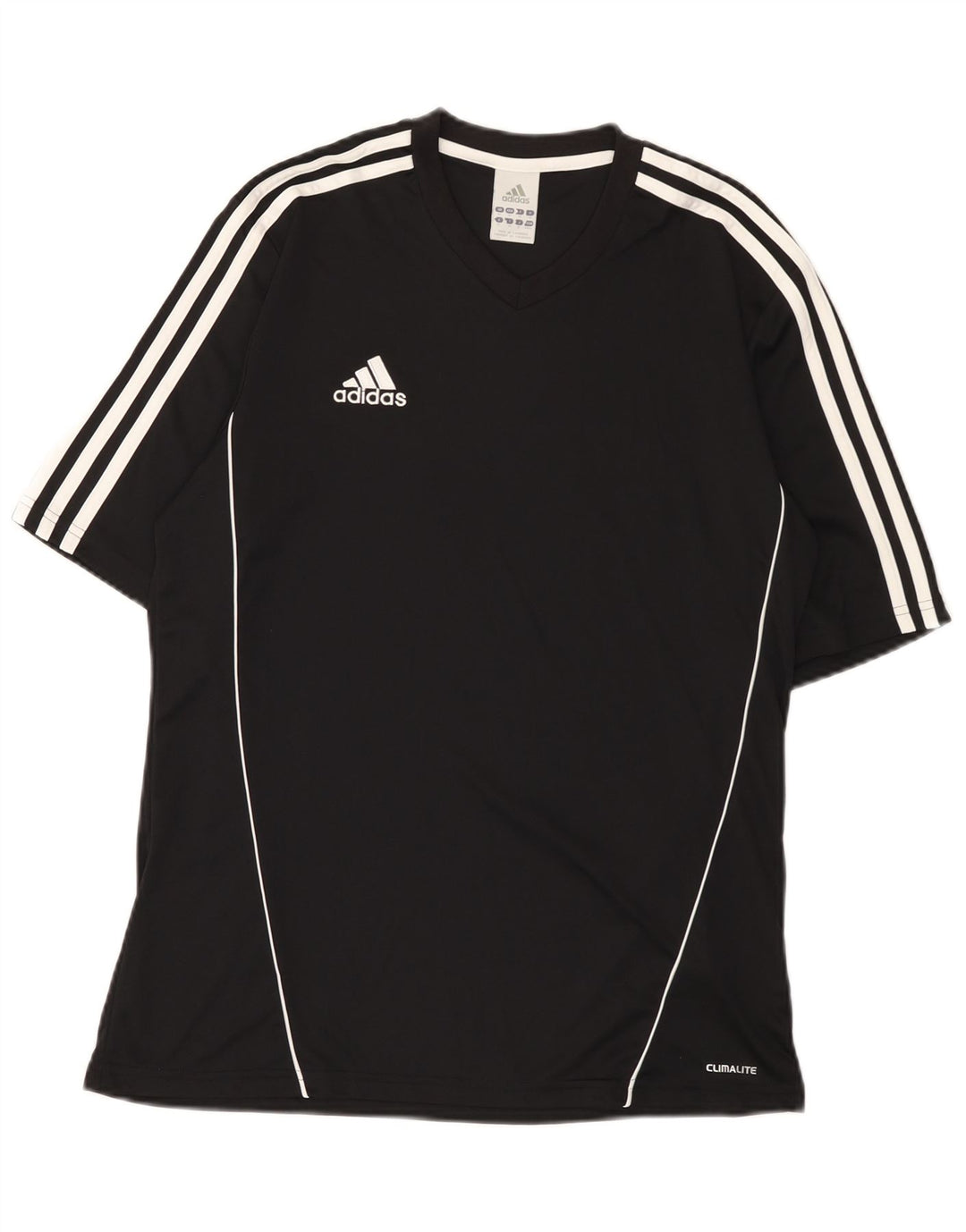 T-shirt Adidas Climalite da uomo, media, in poliestere nero