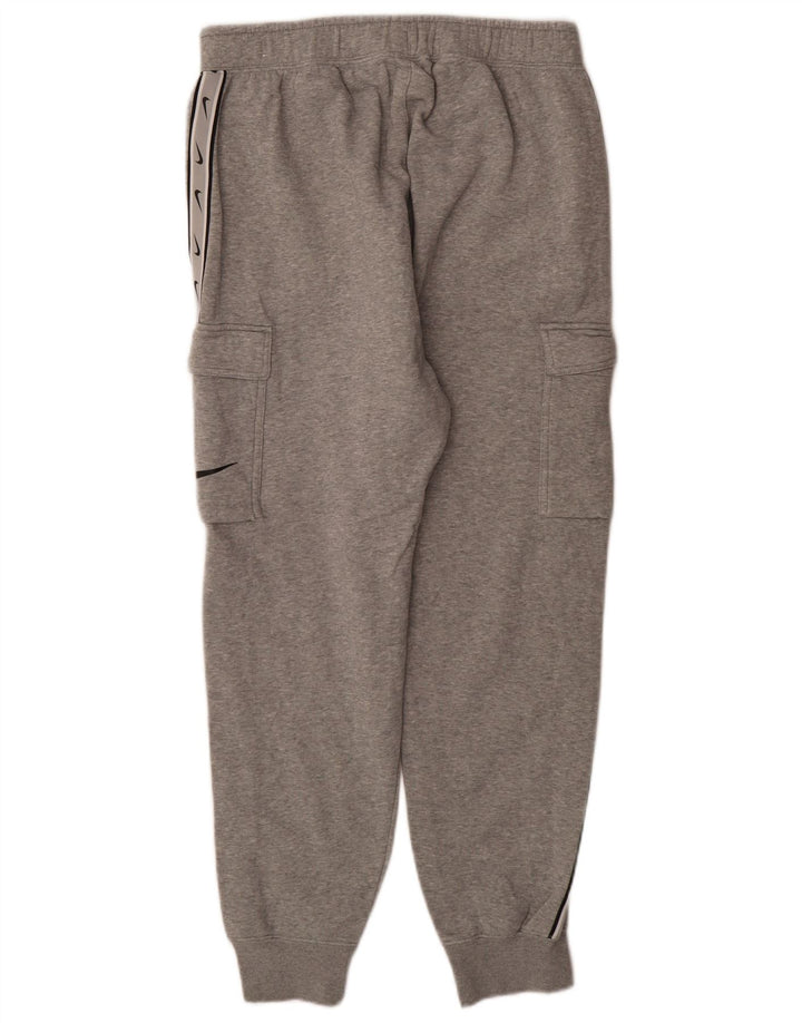 Nike Mens Graphic Cargo Tracksuit Trousers Joggers Medium Grey Flecked
