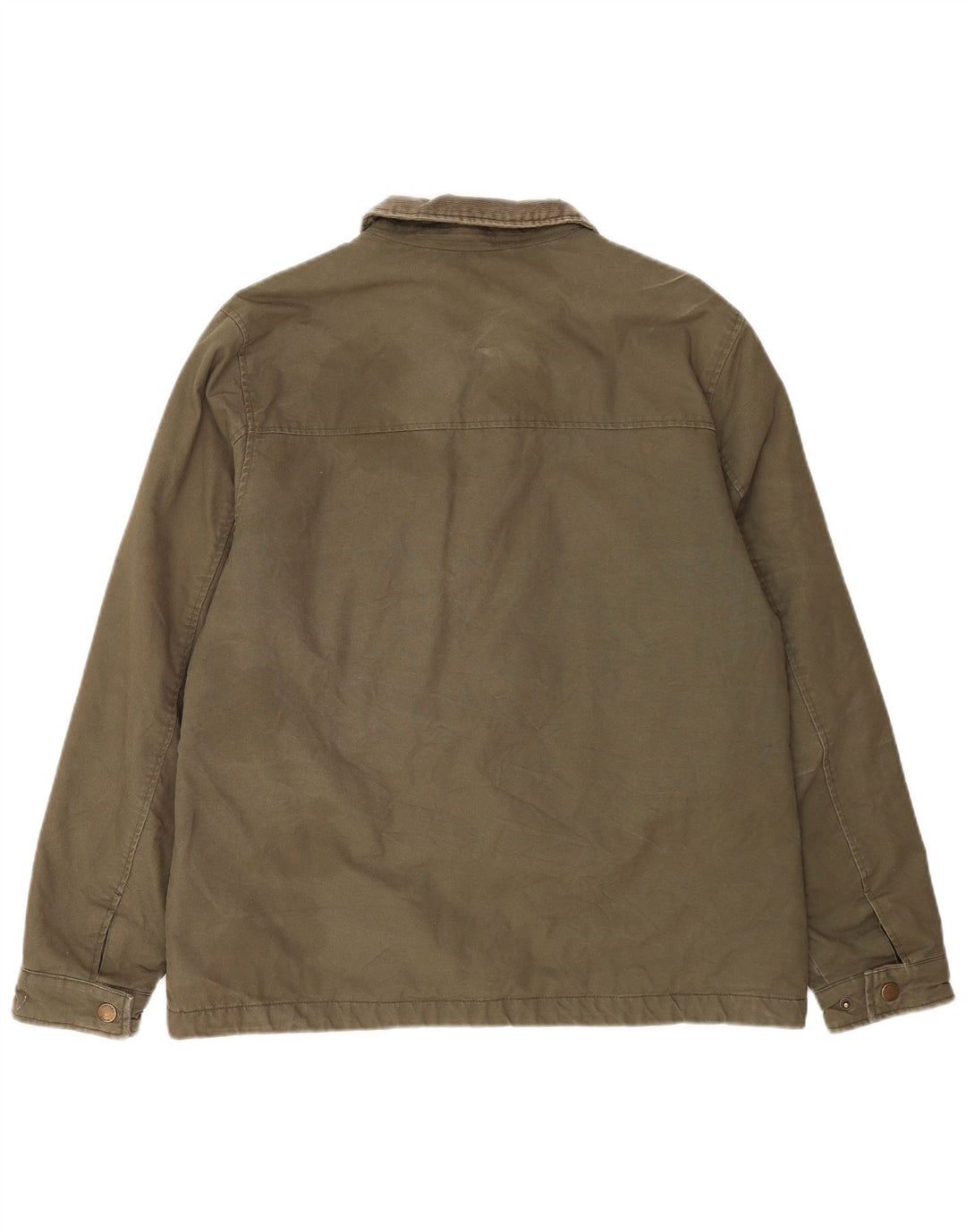 Lincoln Mens Utility Jacket UK 40 Large Khaki Cotton