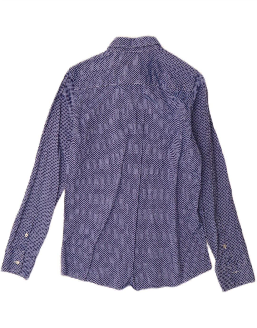 FRED PERRY Boys Shirt 11-12 Years Blue Spotted Cotton