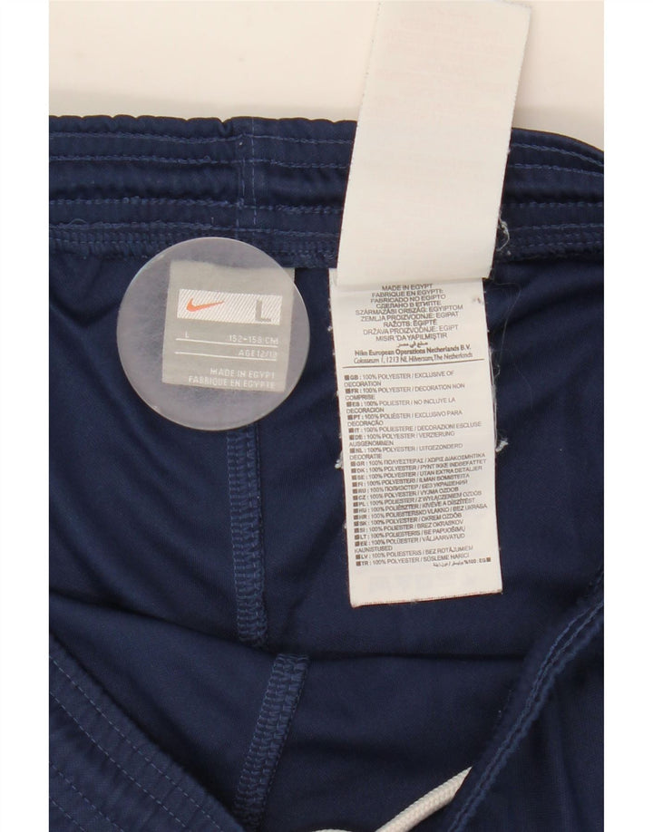 Nike Boys Sport Shorts 12-13 Years Large Navy Blue Polyester