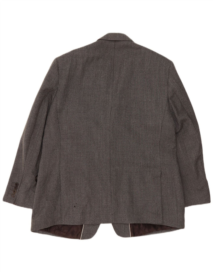 Marks & Spencer Ανδρικό αυτόγραφο μπουφάν σακάκι UK 46 XL γκρι μαλλί