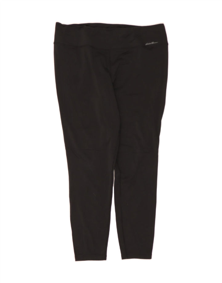 EDDIE BAUER Womens Leggings UK 18 XL  Black Polyester Vintage Eddie Bauer and Second-Hand Eddie Bauer from Messina Hembry 