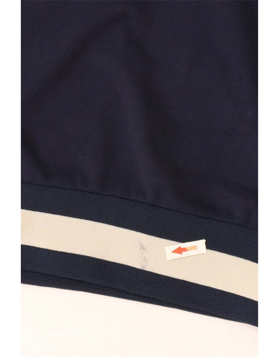 ASICS Mens Tracksuit Top Jacket XL Navy Blue Colourblock Polyester