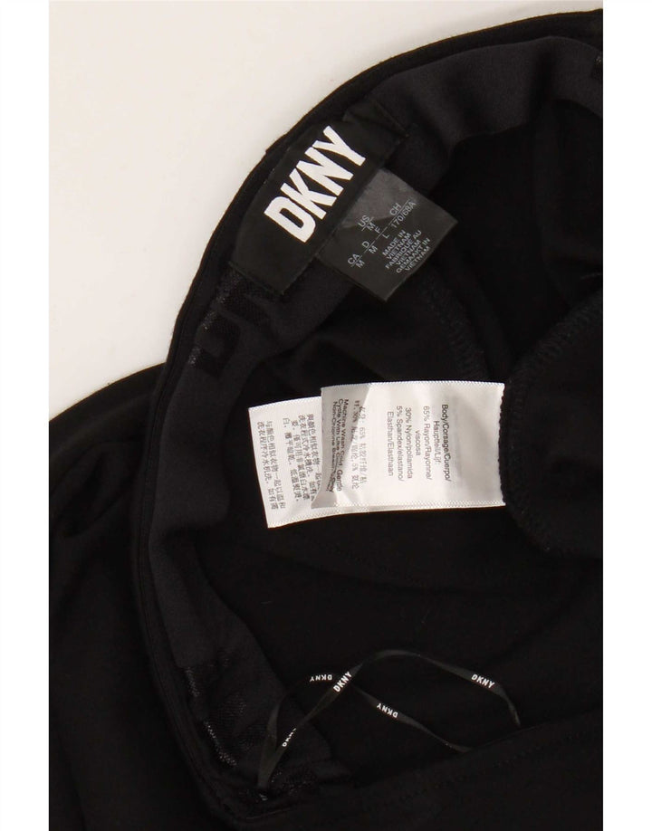 Dkny Leggings pentru femei UK 14 Medium Black Rayon