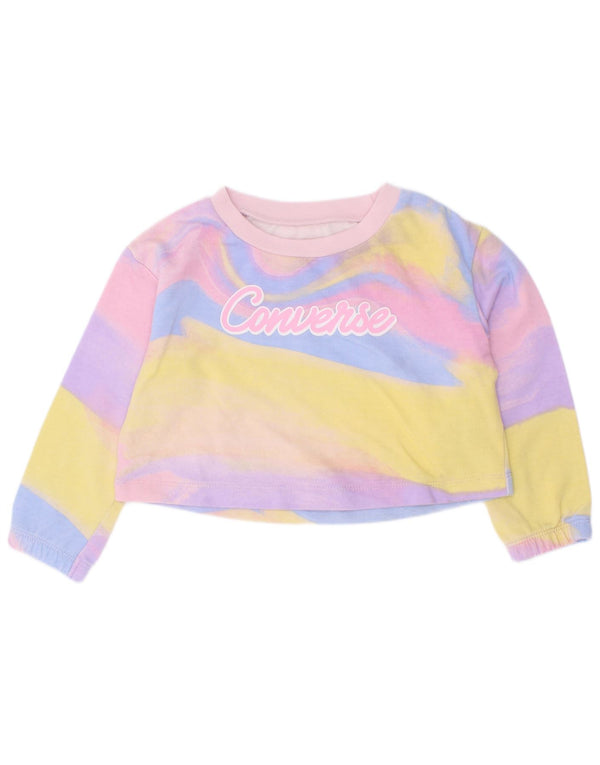 Converse Sweat-shirt court pour bébé fille 18-24 mois Multicolore