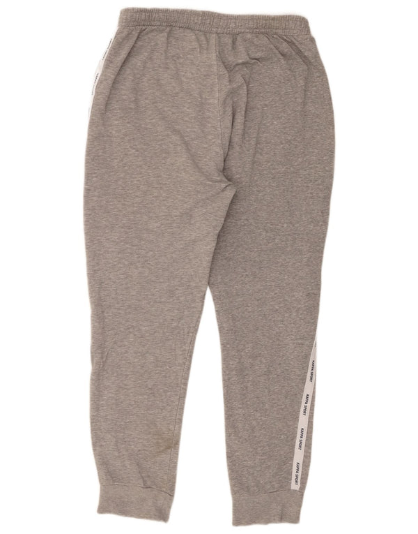 Pantaloni da tuta con grafica Kappa da uomo Joggers XL Grigio Colourblock