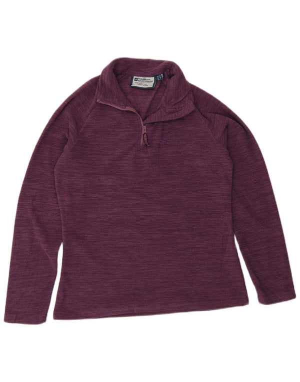 Mountain Warehouse Pull polaire à col zippé pour femme UK 10 Small Violet moucheté
