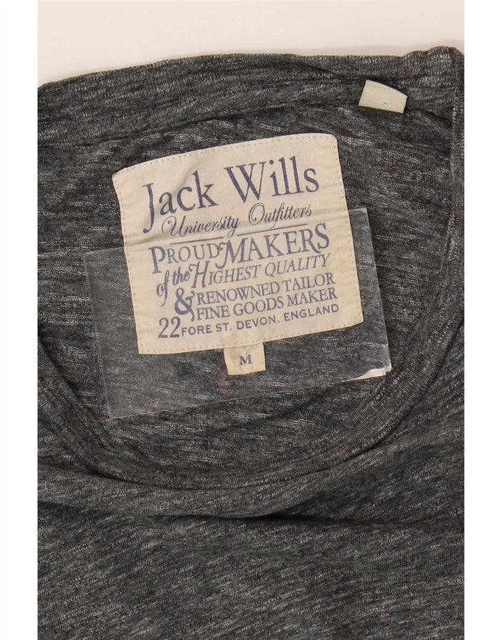 Jack Wills Mens T-Shirt Top Medium Grey Flecked Cotton