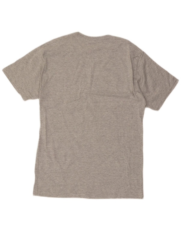 Camiseta masculina Champion algodão manchado cinza médio
