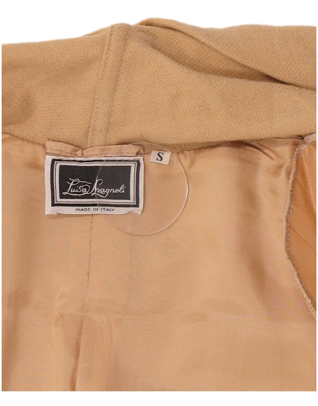 Luisa Spagnoli Womens Open Oversized Overcoat UK 10 Small Beige