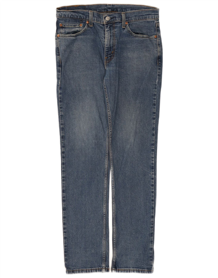 Levi's Mens 511 Slim Jeans W32 L32 Blue Cotton