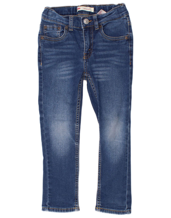 Levi's Boys Skinny Jeans 3-4 Years W22 L17 Blue Cotton