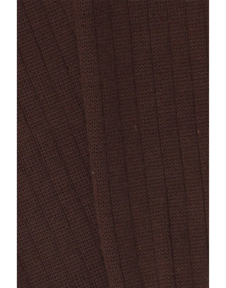 Vintage damestrikket læderjakke IT 44 Medium Brun