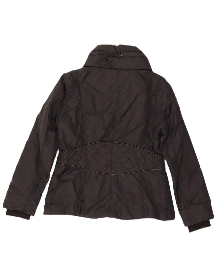 Zara Womens Quilted Jacket UK 18 XL Black Polyester