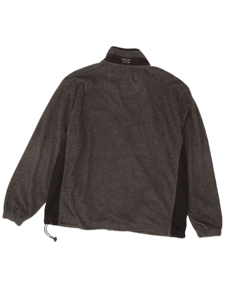 Izod Herre Fleecejakke UK 44 2XL Grå Colourblock Polyester