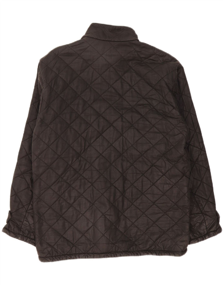 Ανδρικό καπιτονέ μπουφάν Barbour UK 40 μεγάλο μαύρο βαμβακερό