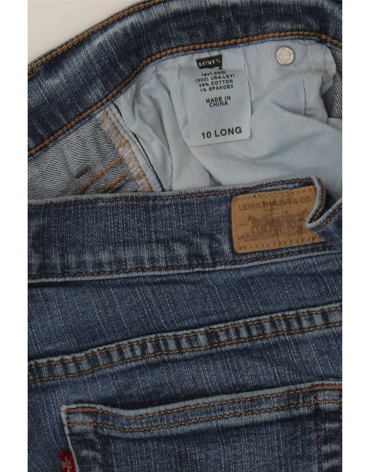 Levi's Womens 515 Bootcut Jeans US 10 Large W30 L33 Blue Cotton