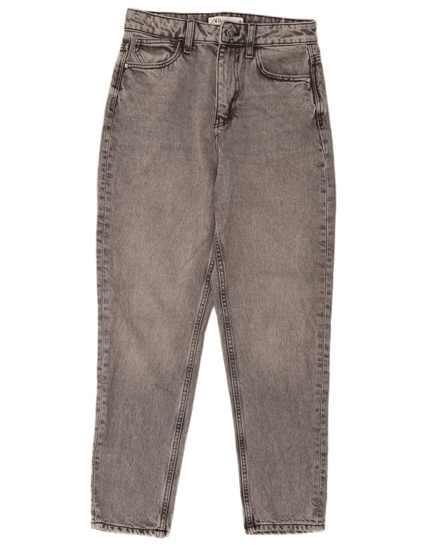 Zara Womens Tapered Jeans EU 36 XS W26 L27 Grå Bomuld