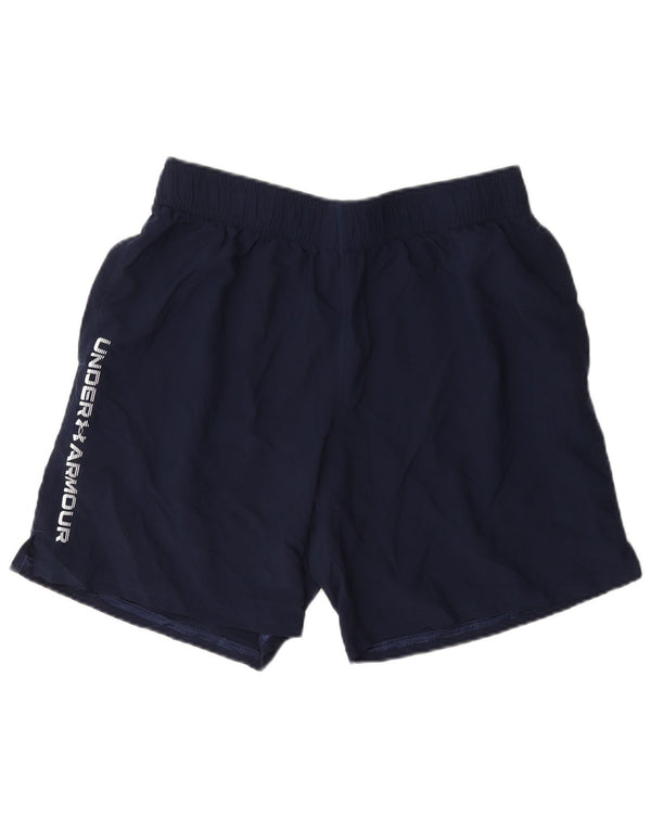 Under Armour Pantaloncini sportivi grafici da uomo di grandi dimensioni in poliestere blu navy