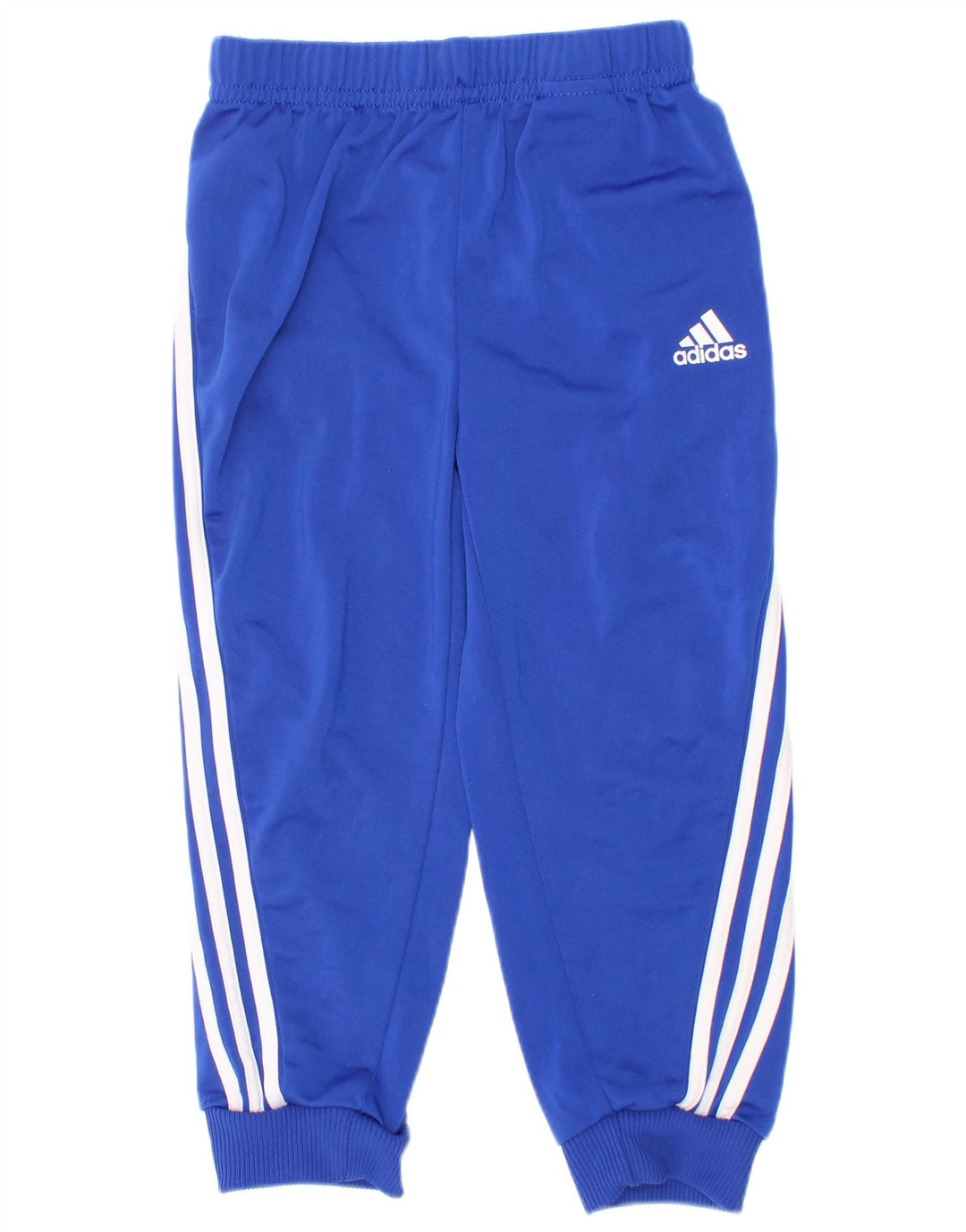 Adidas Boys Tracksuit Trousers Joggers 2-3 Years Blue Polyester
