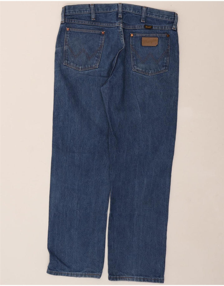 WRANGLER Mens Straight Jeans W34 L30 Blue Vintage Wrangler and Second-Hand Wrangler from Messina Hembry 