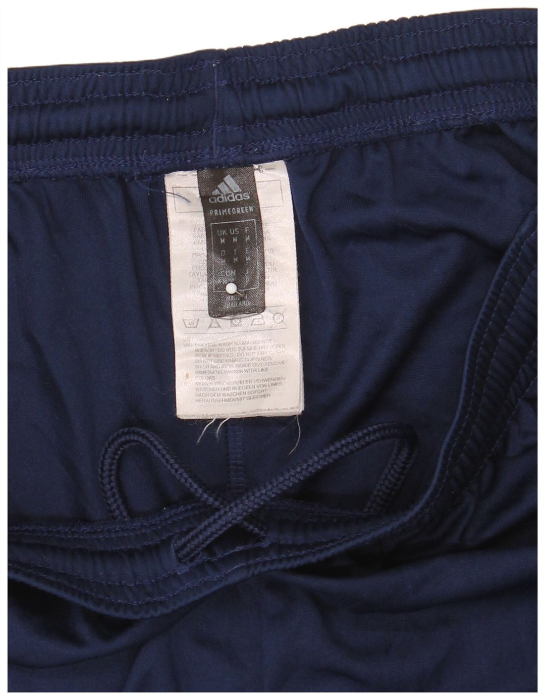 Adidas Mens Aeroready Graphic Sport Shorts Medium Navy Blue Polyester