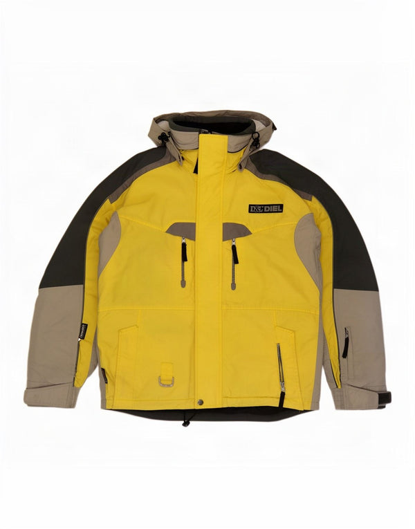 Jachetă de schi cu glugă Diel pentru bărbați UK 38 Medium Yellow Colorblock