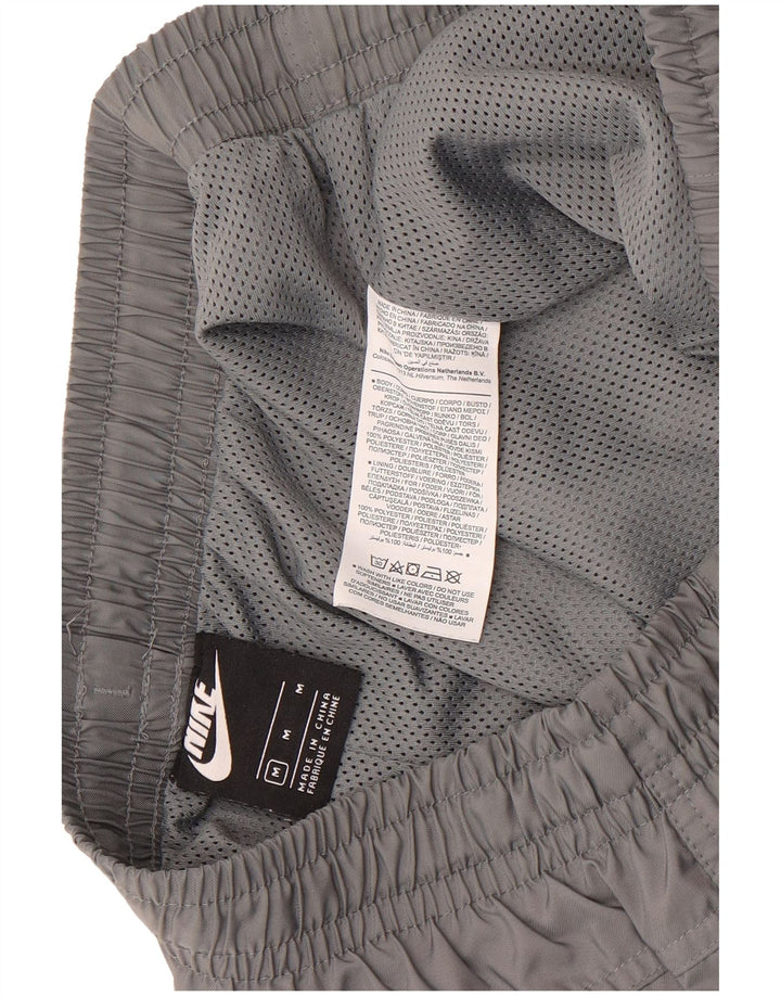 Pantaloncini da bagno Nike da uomo in poliestere grigio medio