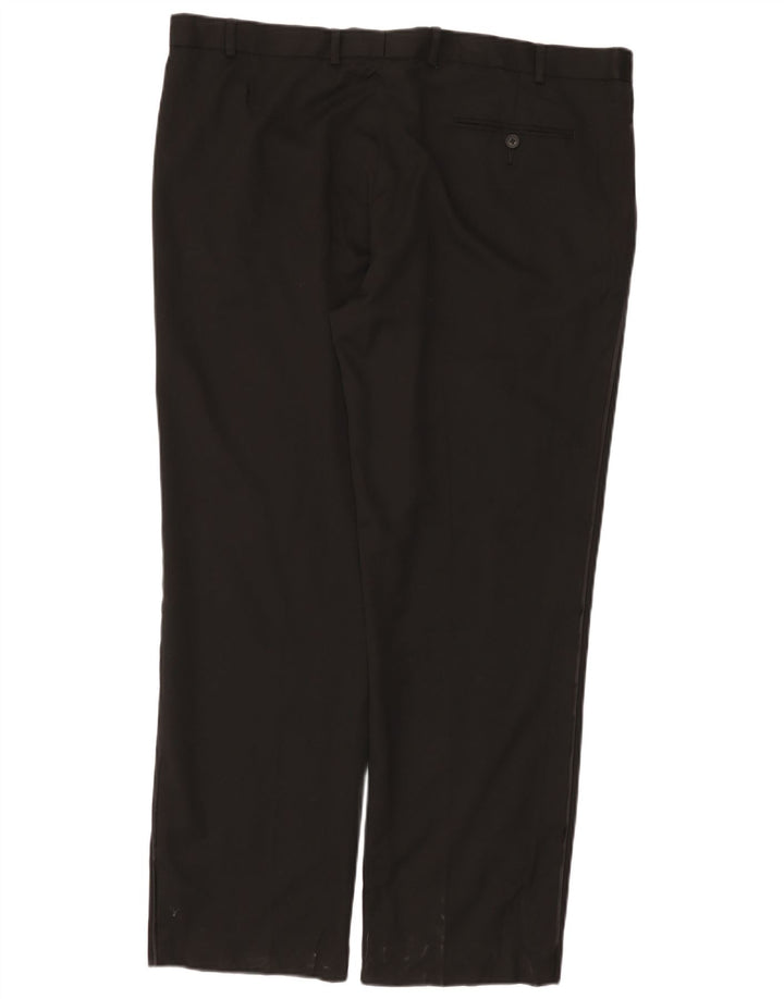 Marks & Spencer Womens Straight Regular Suit Trousers W42 L31 Black