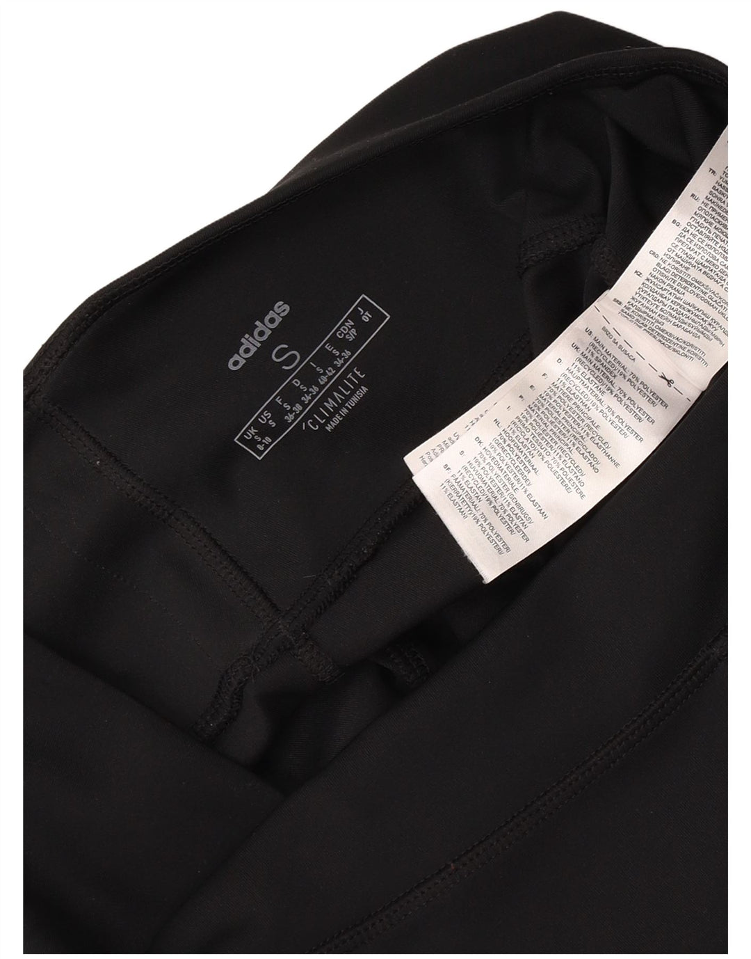 Leggings Adidas Climalite da donna UK 8/10 Piccolo poliestere nero