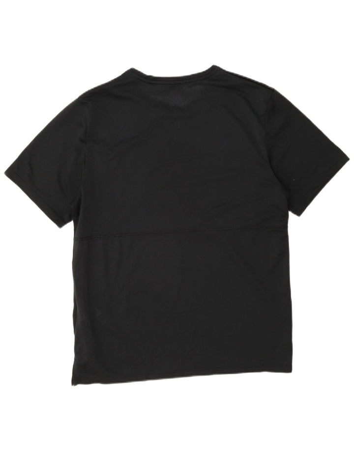 Μπλουζάκι Nike Mens Dri Fit See Through Τοπ μεσαίου μαύρου πολυεστέρα