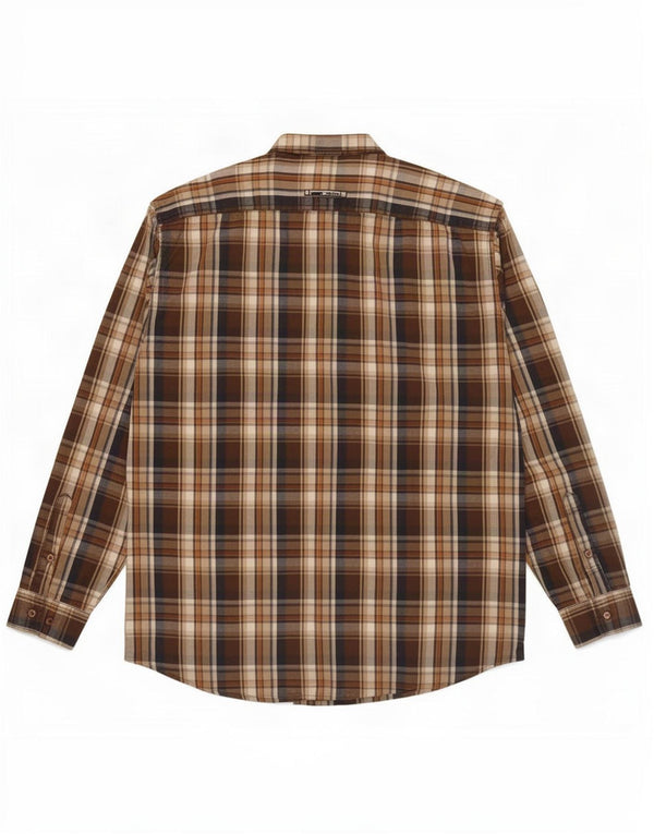 Camel Active Chemise Homme 2XL Marron Carreaux Coton