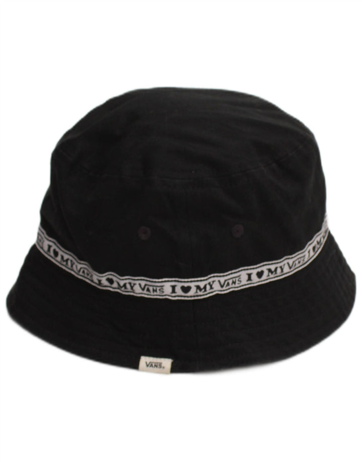 VANS Womens Graphic Bucket Hat Small Black Cotton Modern