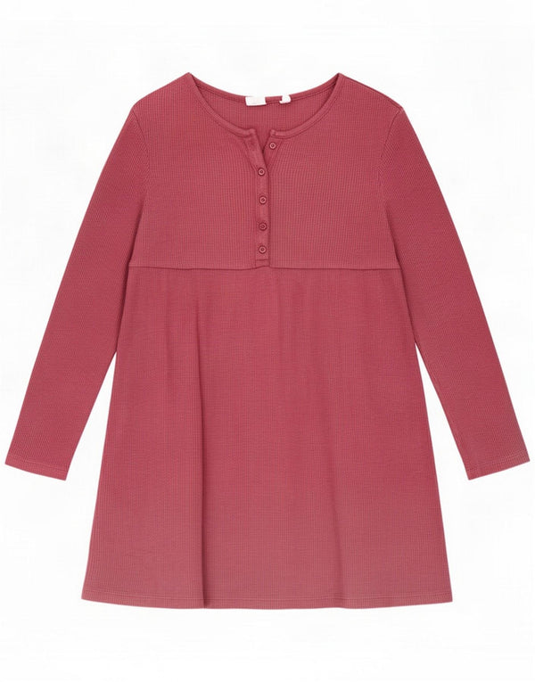 Gap langærmet basiskjole til piger 8-9 år Medium Pink Bomuld