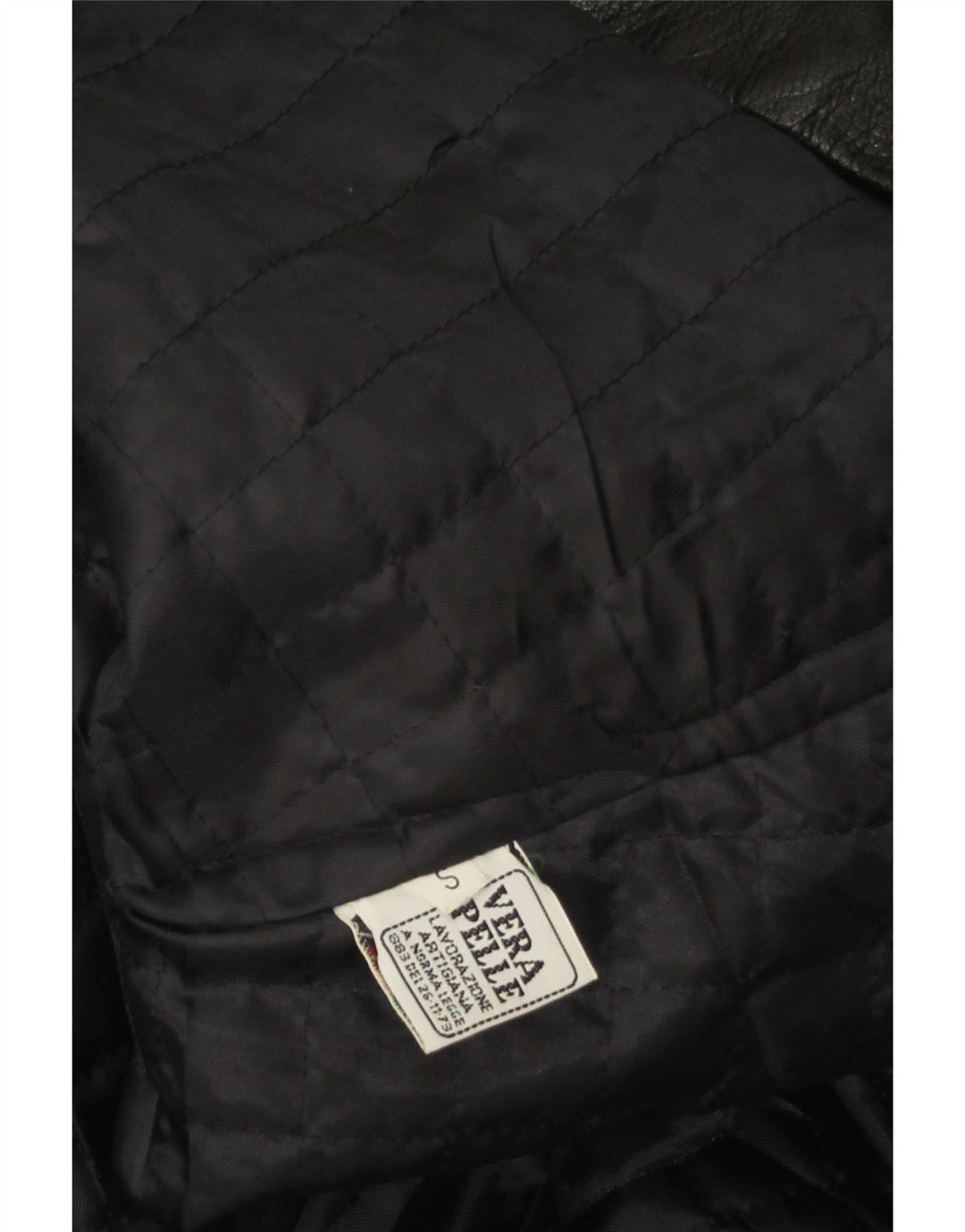 Vintage Womens Oversized Leather Coat UK 10 Small Black Leather
