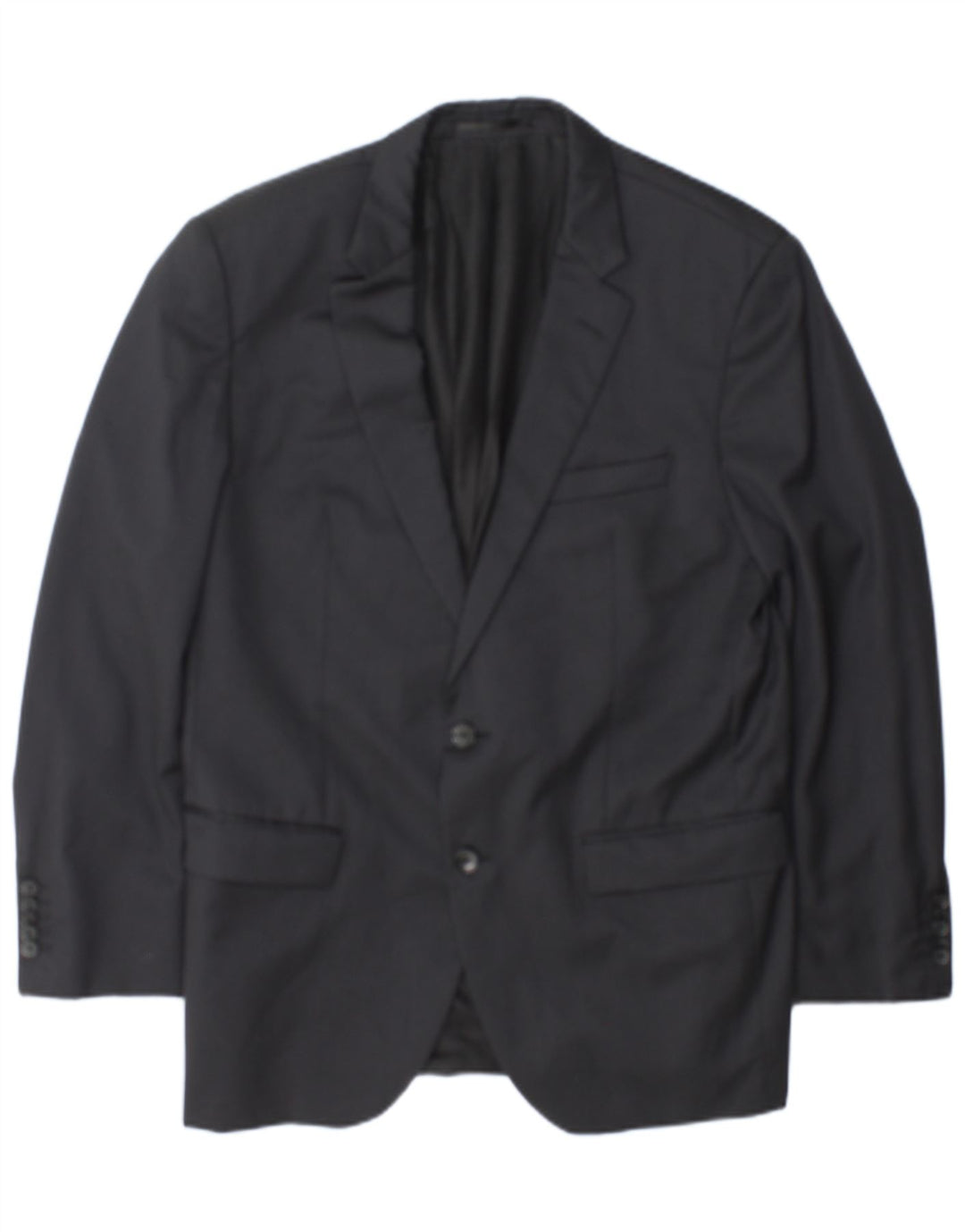 Hugo Boss Mens Tailored 2 Button Blazer Jacket EU 52 XL Grey Pinstripe